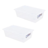 Pack 2 Cajas Organizadora 6 Litros 34x21x11cm Mybox | Wenco®