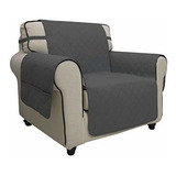 Funda Para Sofa Easy-going Impermeable Color Gris Oscuro