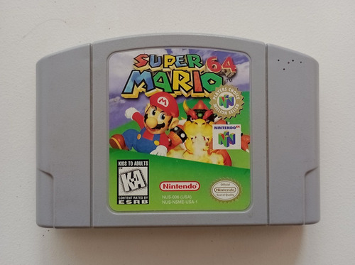 Super Mario 64 Nintendo 64 Placa, Label Y Caja Original