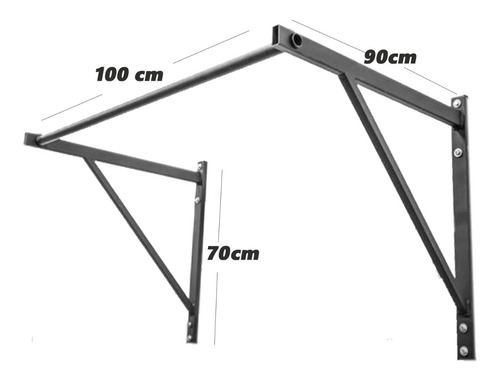 Barra Dominadas Pull Up Amurable Profesional Reforzada Cross