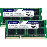 Memoria Ram 16gb Timetec Hynix Ic Kit(2x8gb) Compatible Para Apple Ddr3 Pc3-8500 1067mhz/1066mhz Upgrade Para Macbook 13