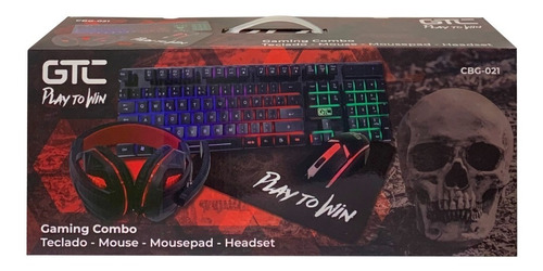 Pack Cbg-021, Teclado + Mouse + Audifono + Mousepad