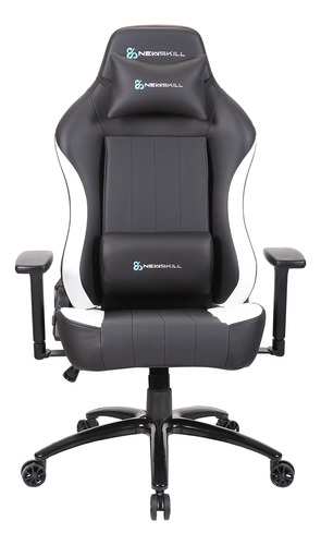 Silla Gamer Akeron  Blanco/negro Newskill