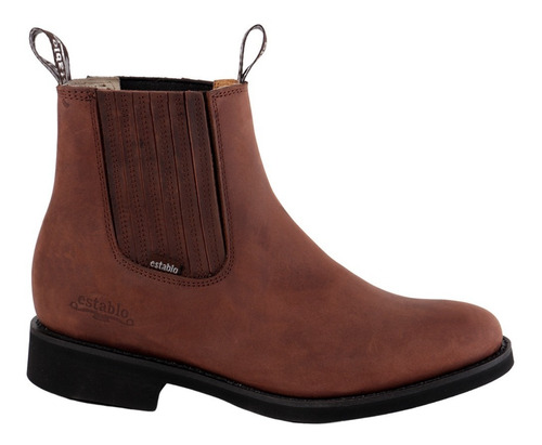 Bota Botín Roper De Piel En Color Café Para Hombre 0555