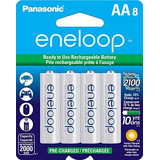8 Baterías Recargables Precargadas Aa Eneloop Panasonic 210