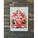 Cuadro Decorativo Ganesha Yoga Meditación Moderno