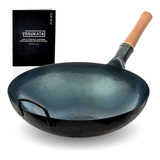 Yosukata Sartén Wok De Fondo Redondo Azul - 14 Woks Y Sarten