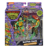 Tortuga Ninja Mikey Vs Leatherhead Pack De Batalla Lelab