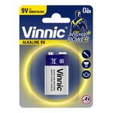 Bateria Pila 9v Alcalina Vinnic Pack X 12 Unidades