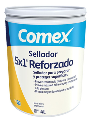 Sellador Comex 5x1 Clásico Para Recubrimiento Superficies 4l