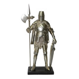 Cavaleiro Medieval Prateado G - 02-29041a
