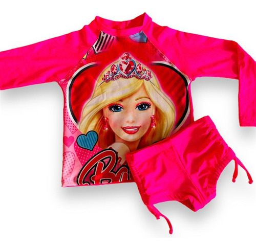 Conjunto Infantil Uv50+ Proteção Solar - Barbie 2