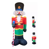 8 Ft Cascanueces Navidad Inflable Vacaciones Decoraciones