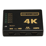 Switch Hdmi 5x1 Splitter Video 4k 2160p 30hz Control Remoto