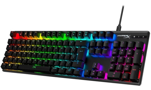 Teclado Mecânico Hyperx Alloy Origins Rgb Switch Red Abnt2