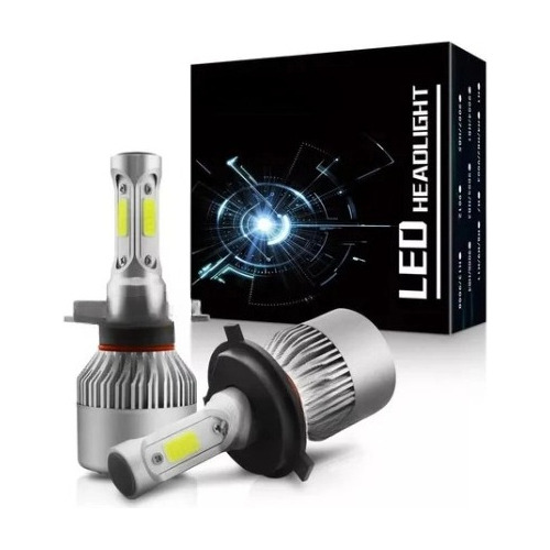 Kit De Faros Led 9003 H4, 6500 K, 100 W, 8000 Lm Para Toyota