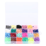 Perlas Pequeñas De Arcilla Para Bricolaje, 24 Colores, Cerám