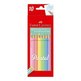 Set 10 Lápices De Colores Faber Castell Ecolápices Pastel