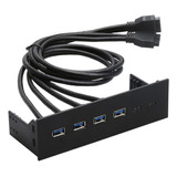 Hubs Usb Del Panel Frontal De 5,25 Bahía 4 Puertos Usb 3.0