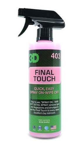 3d Final Touch / Quick Detailer 710 Ml Cera Rapida