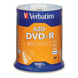Verbatim 95102 Disco Grabable Dvd-r, Perno, 4,7 Gb, Dvd-r,