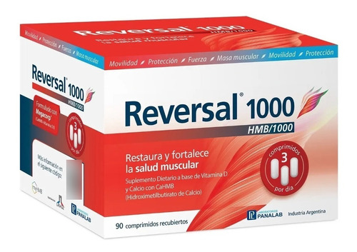 Reversal 1000 Hmb Restaura Y Fortalece La Salud Muscular Sabor No