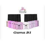 12 Pz Gel Uv  Uñas Gama B1 Miss Cherry