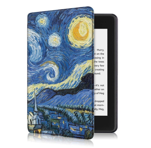 Capa Novo Kindle Paperwhite 4 (10ªg) Van Gogh +  4 Brindes