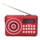 Mini Radio Digital Radio Recarregável Fm Fone Usb Cartão J32