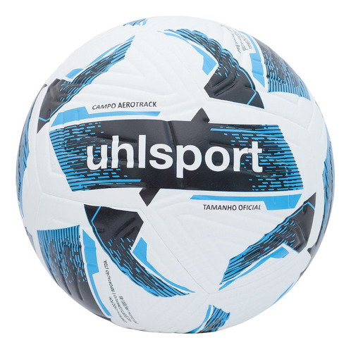 Bola De Futebol Campo Uhlsport Aerotrack - Branco E Azul