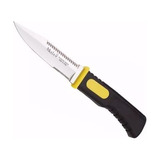 Cuchillo Muela Para Buceo 13.5cm Mango Y Funda Amarillo 