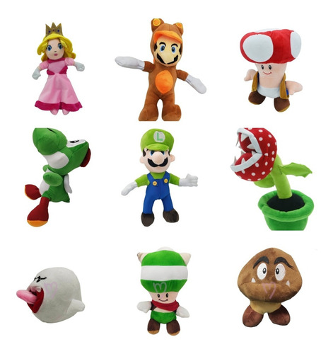 Peluche Mario Bros Personajes 25cm Calidad Premium