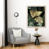 Quadro Grande Palmeira De Jardim Luxo Para Sala 90x60cm