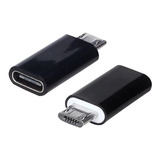 2 Adaptadores Usb Tipo C Hembra A Micro Usb Macho Carga