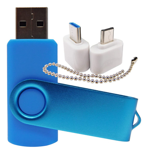 Mini Unidad Flash Usb De Capacidad Con 1 Otg (micro Usb) Y 1