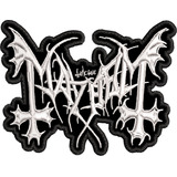 Parche Bordado Mayhem 10x7.5cm.metal/rock Clasico