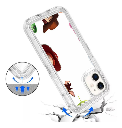 Funda Protector Uso Rudo Transparente  De Monstter Incc.,