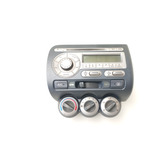 Radio Cd Player C/controle Ar Honda Fit 1.4 04/08