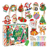 Kit Creador De Llaveros De Pintura De Diamante Navideños