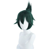 Peruca De Cosplay Kiriko Hair Ow Verde Com Cauda