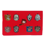 Harry Potter Escuelas Gryffindor Set 9 Pin Broches En Caja