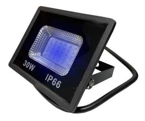 Refletor Led Smd 30w Bivolt Azul Aprova D'água Ip66