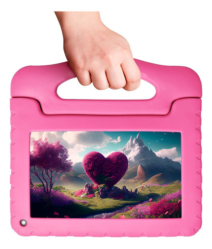 Tablet Kid Multi 4gb Ram 64gb Wi-fi Usb 2mp 7  Nb411 - Rosa