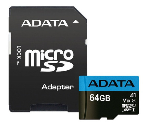 Memoria Adata Premier Microsd Xc I De 64gb, Clase 10, A1