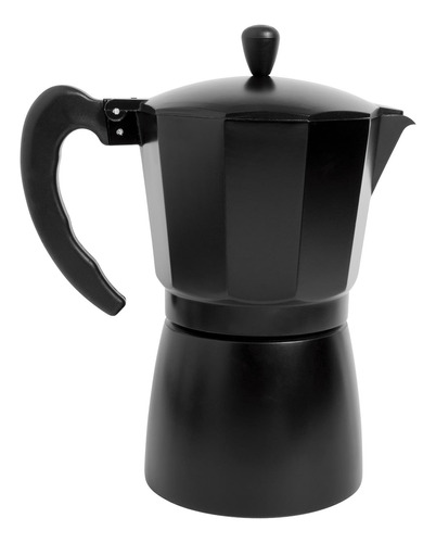 Cafetera Moka 9 Tazas Negra Ambiente Gourmet