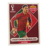 Figurinha Extra Cristiano Ronaldo Legend Bordo Copa 2022