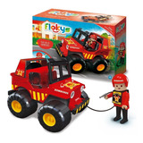 Flokys Jeep Bomberos Al Rescate Figura Casa Valente