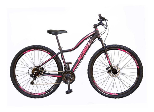 Bike Feminina 29 Ksw Mwza 27v Shimano F Hidráulico E Trava