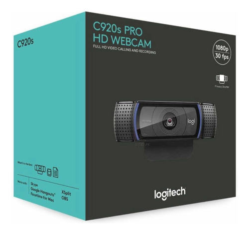 (usado) Webcam Logitech C920 Pro Full Hd 1080p Cor Preto 