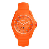 Reloj Fossil Fs5217 Para Hombre Analógico Fechador Doble Color De La Malla Naranja Color Del Bisel Naranja Color Del Fondo Naranja